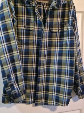 4/$67 Deal! Eddie Bauer Plaid  Button-Down Shirt